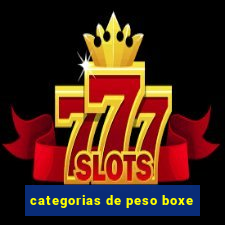 categorias de peso boxe